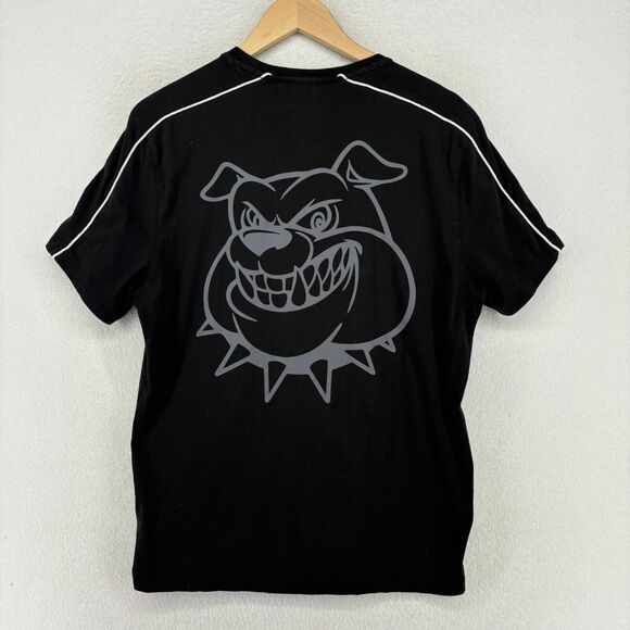 Michael Kors Other - MICHAEL KORS Shirt Mens M MK Bulldog Graphic Short Sleeve Tee Cotton Black
